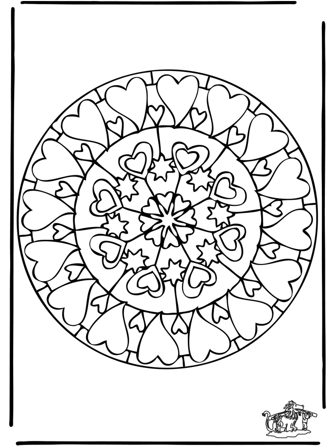 Mandalas Cœur 33